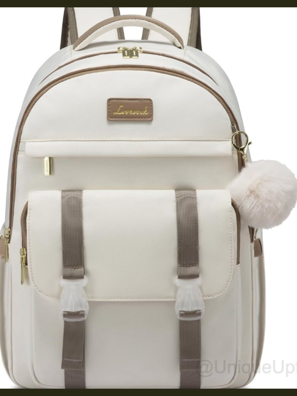 LOVEVOOK Laptop Backpack Water Resistant Nylon School Travel Bag 15.6 Inch
